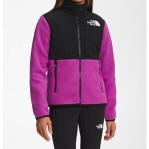 The North Face Big Girl's Denali Fleece Jacket Purple/Black Size XL NWOT